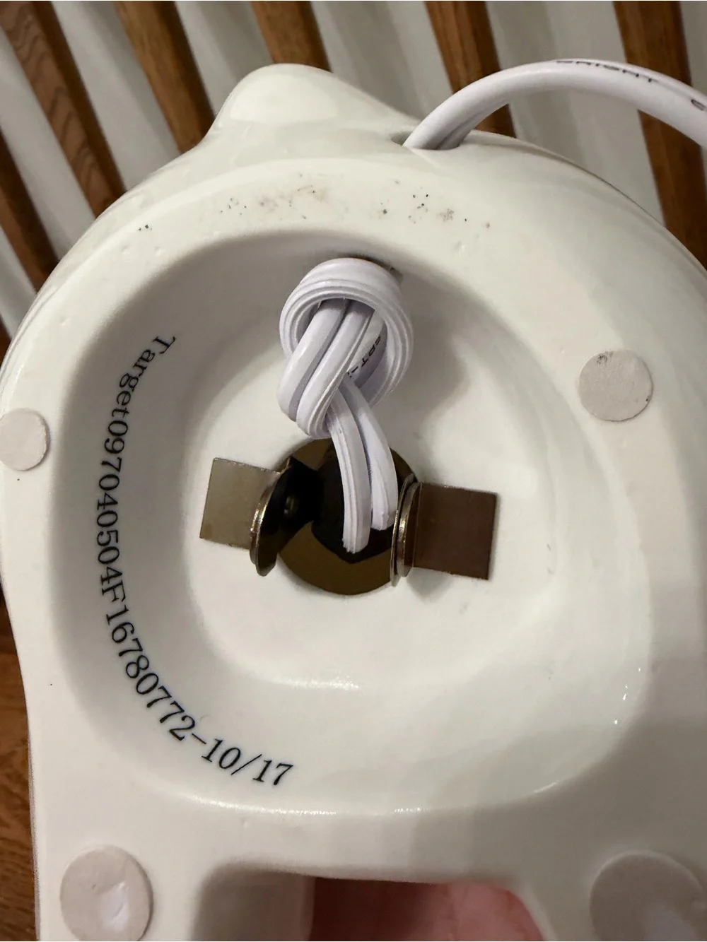 Target Ceramic White Sitting Bear Nightlight Lamp Kids Woodland Decor